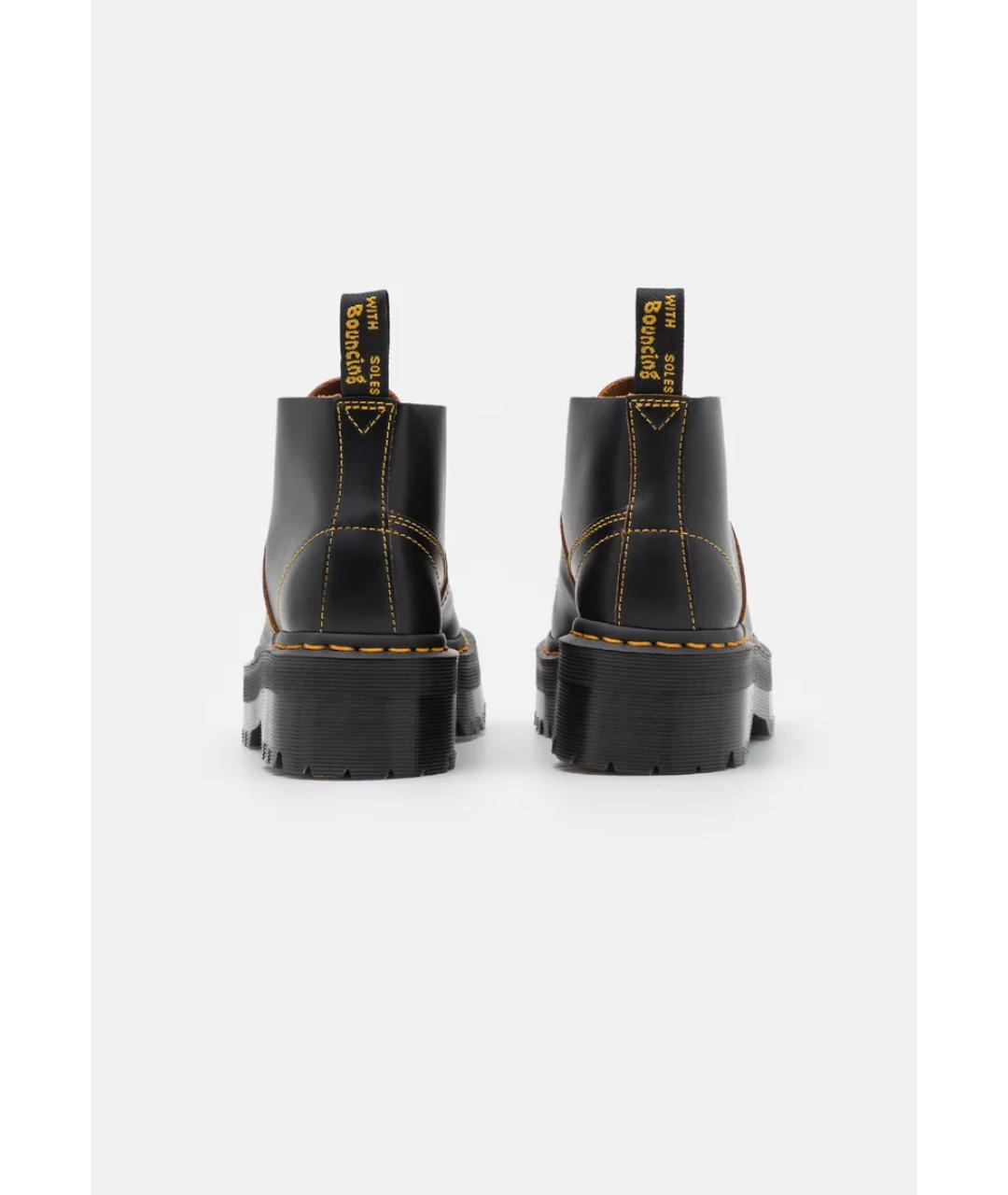 DR. MARTENS Черные кожаные ботинки, фото 4