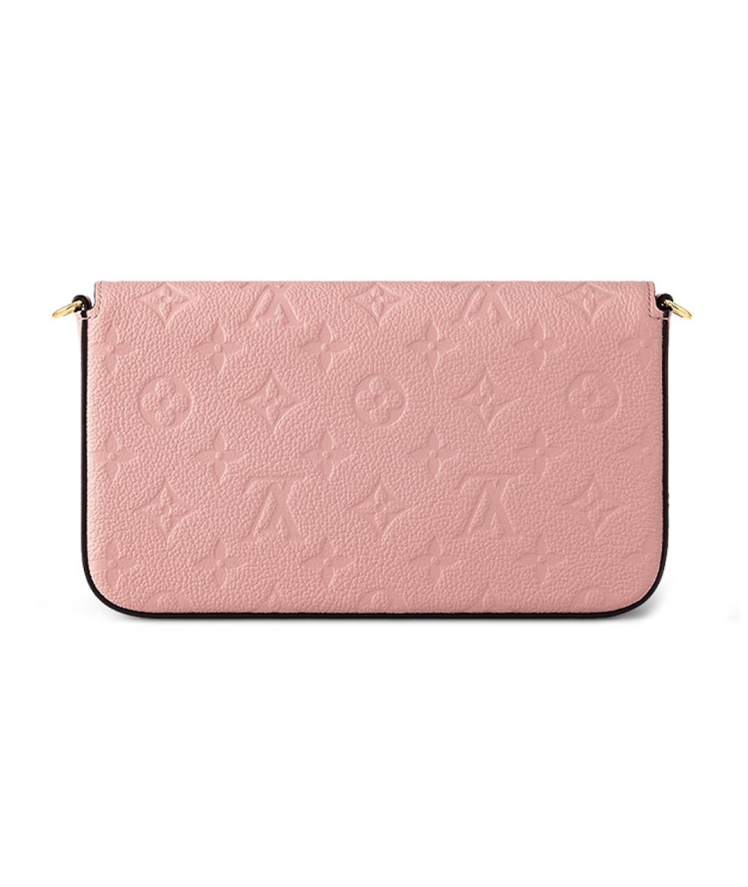 LOUIS VUITTON Розовая кожаная сумка через плечо, фото 3