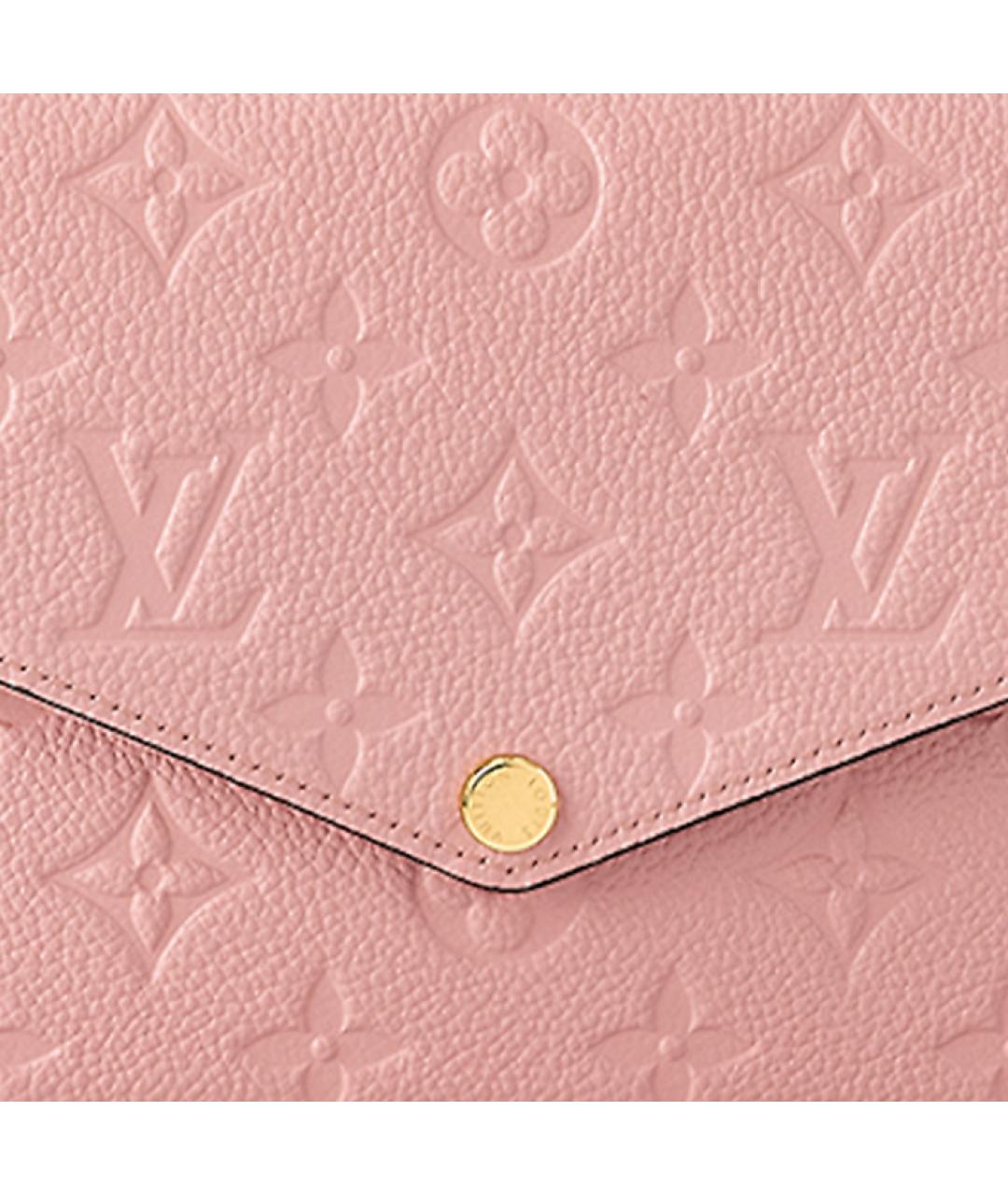 LOUIS VUITTON Розовая кожаная сумка через плечо, фото 6