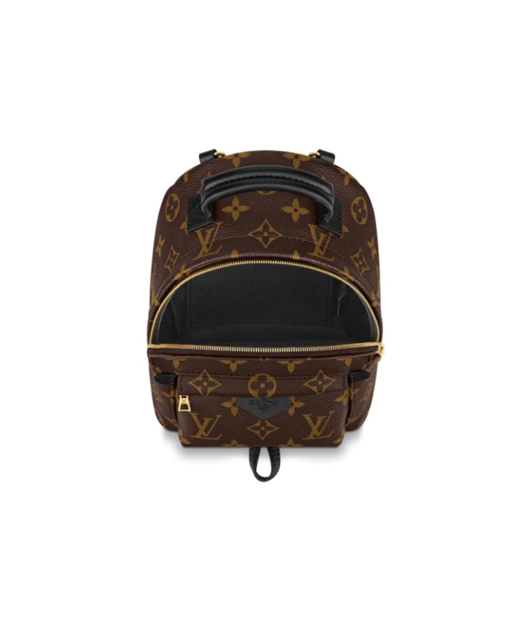 LOUIS VUITTON Коричневый тканевый рюкзак, фото 4