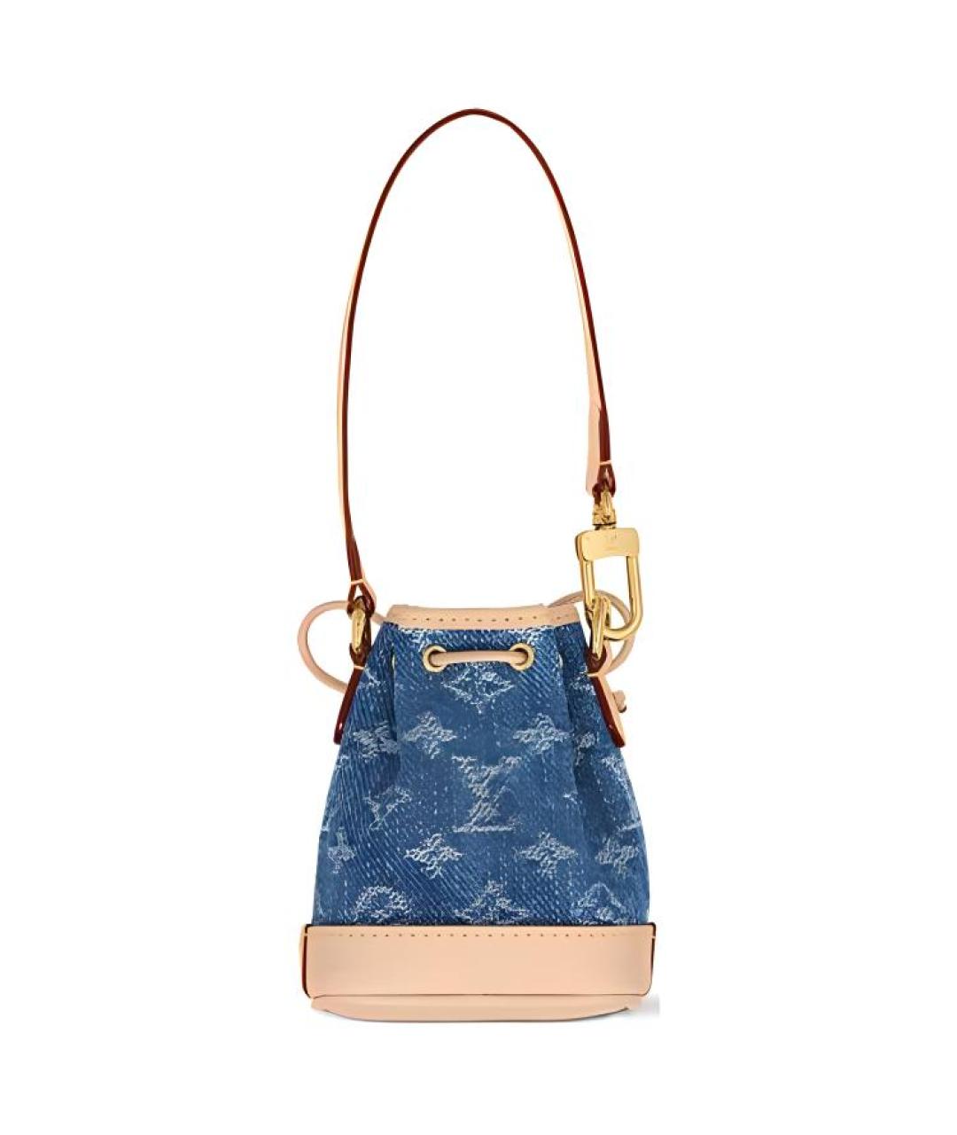 LOUIS VUITTON Синяя деним сумка через плечо, фото 3