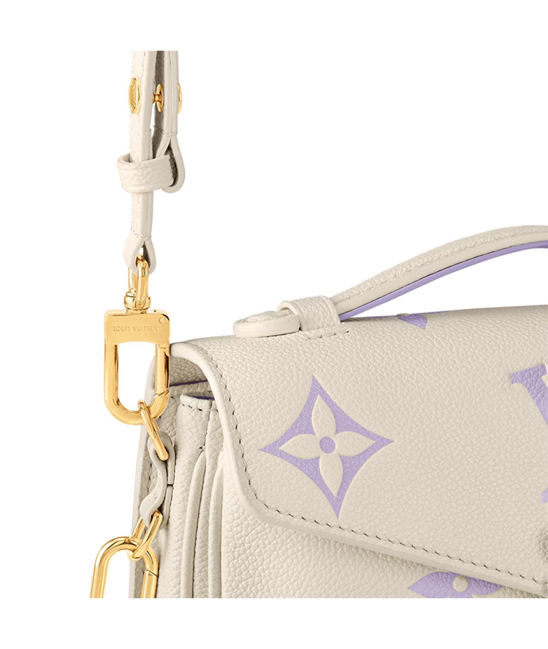 LOUIS VUITTON Фиолетовая кожаная сумка через плечо, фото 7