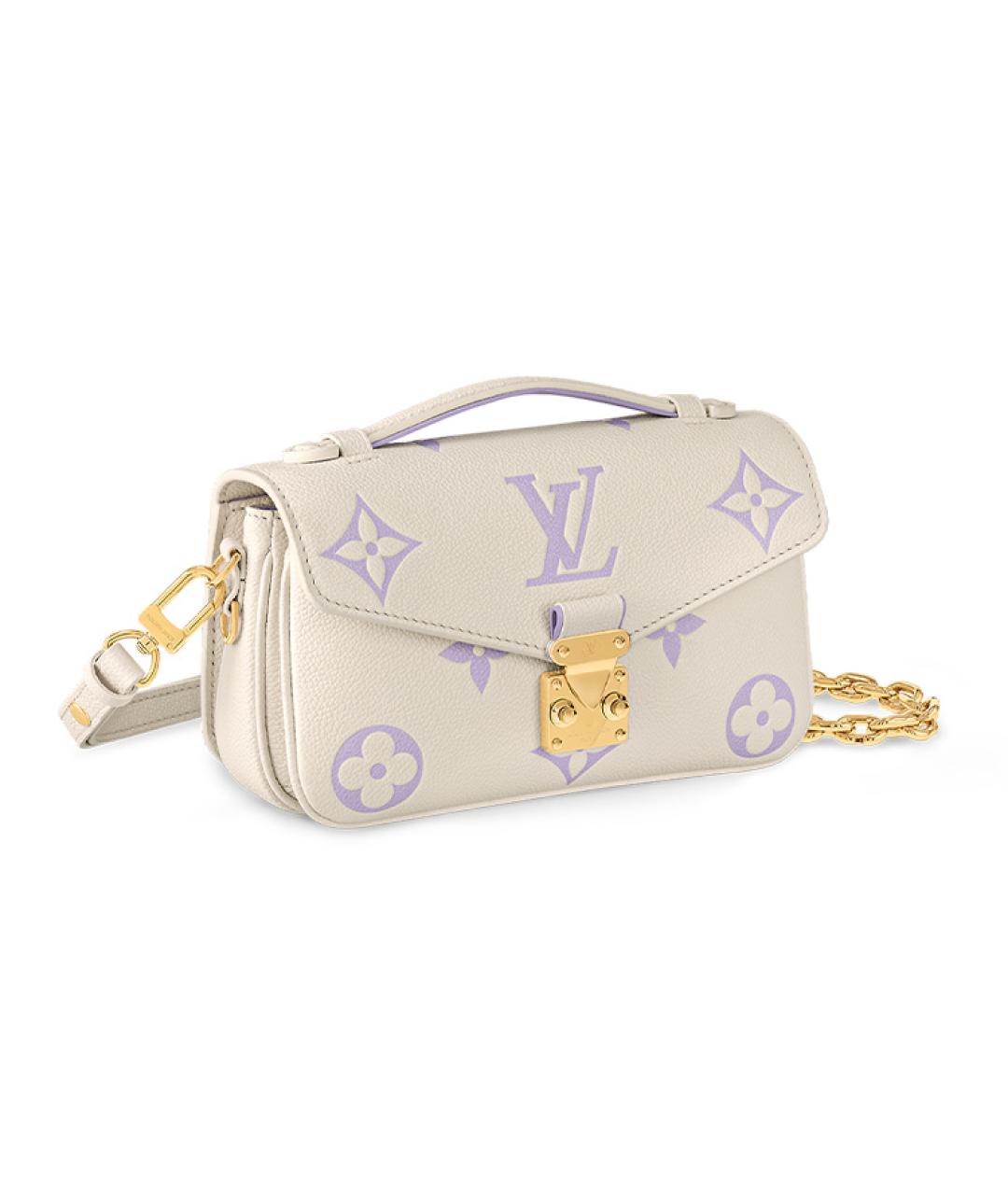 LOUIS VUITTON Фиолетовая кожаная сумка через плечо, фото 2