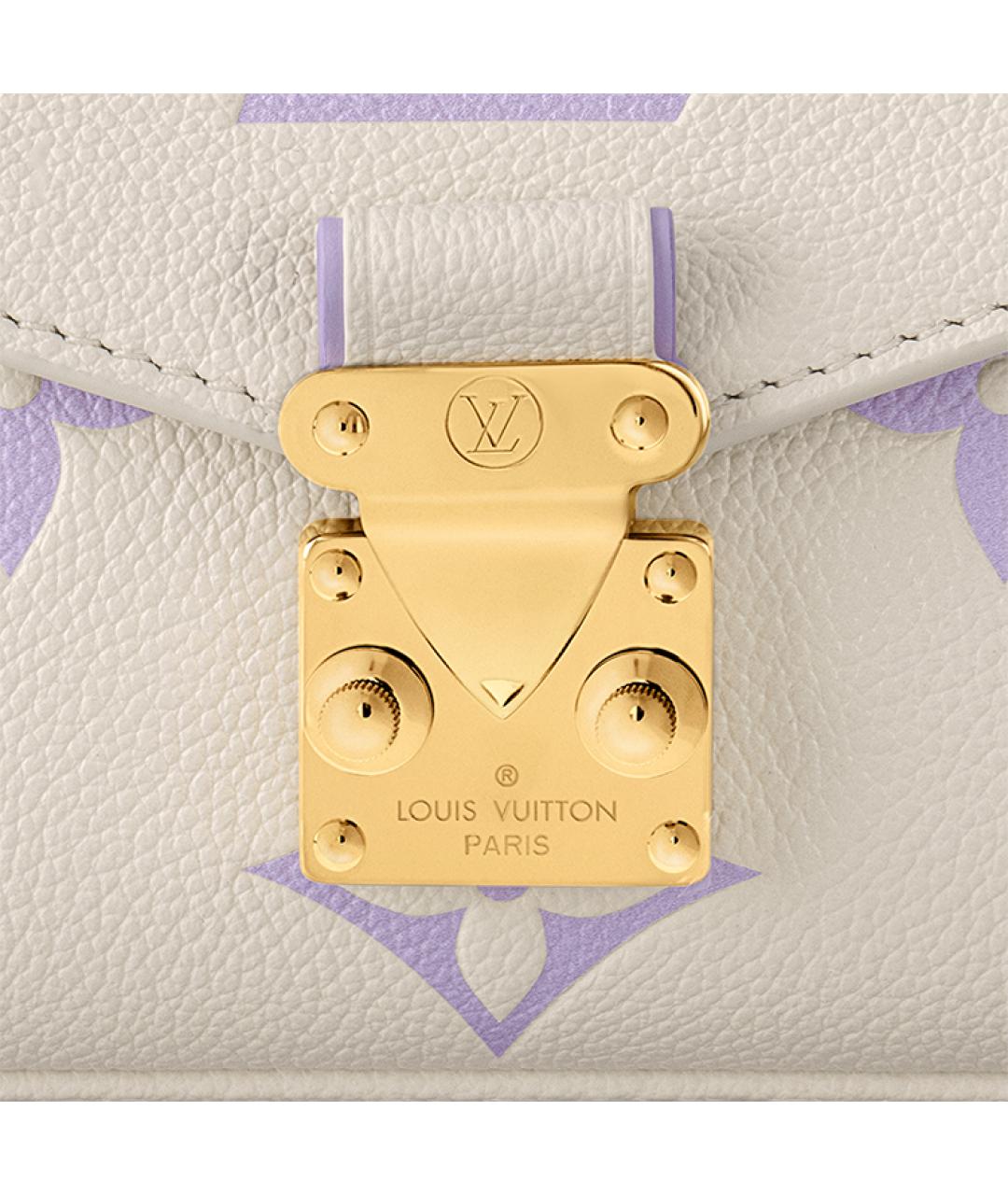 LOUIS VUITTON Фиолетовая кожаная сумка через плечо, фото 6