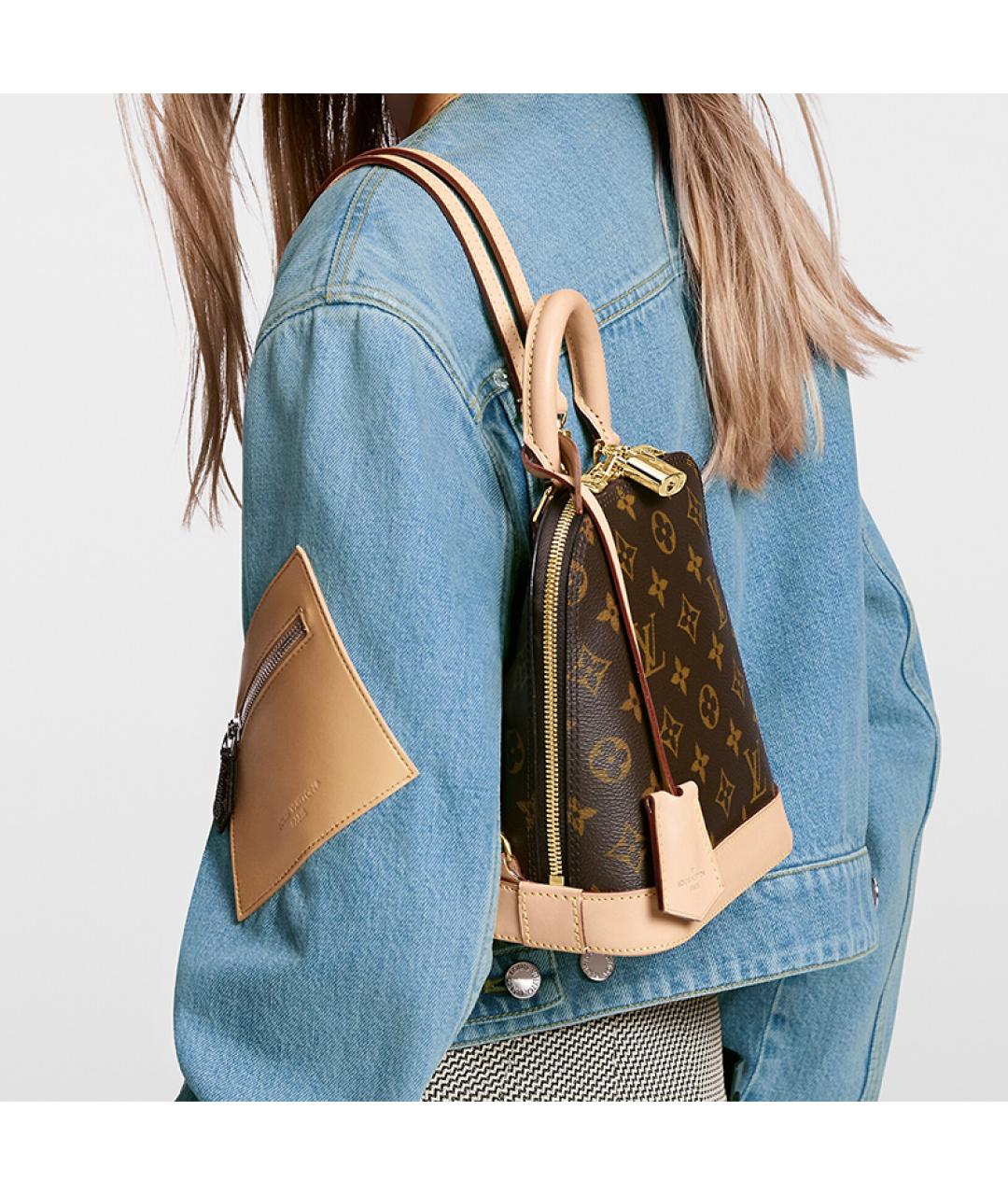 LOUIS VUITTON Коричневый рюкзак, фото 7