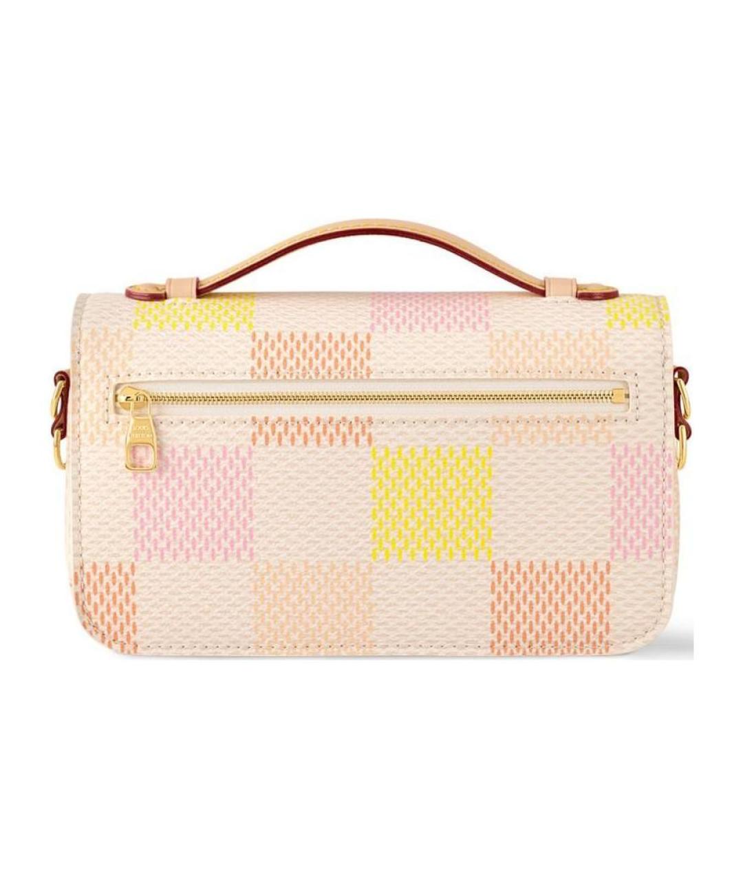 LOUIS VUITTON Розовая кожаная сумка через плечо, фото 3
