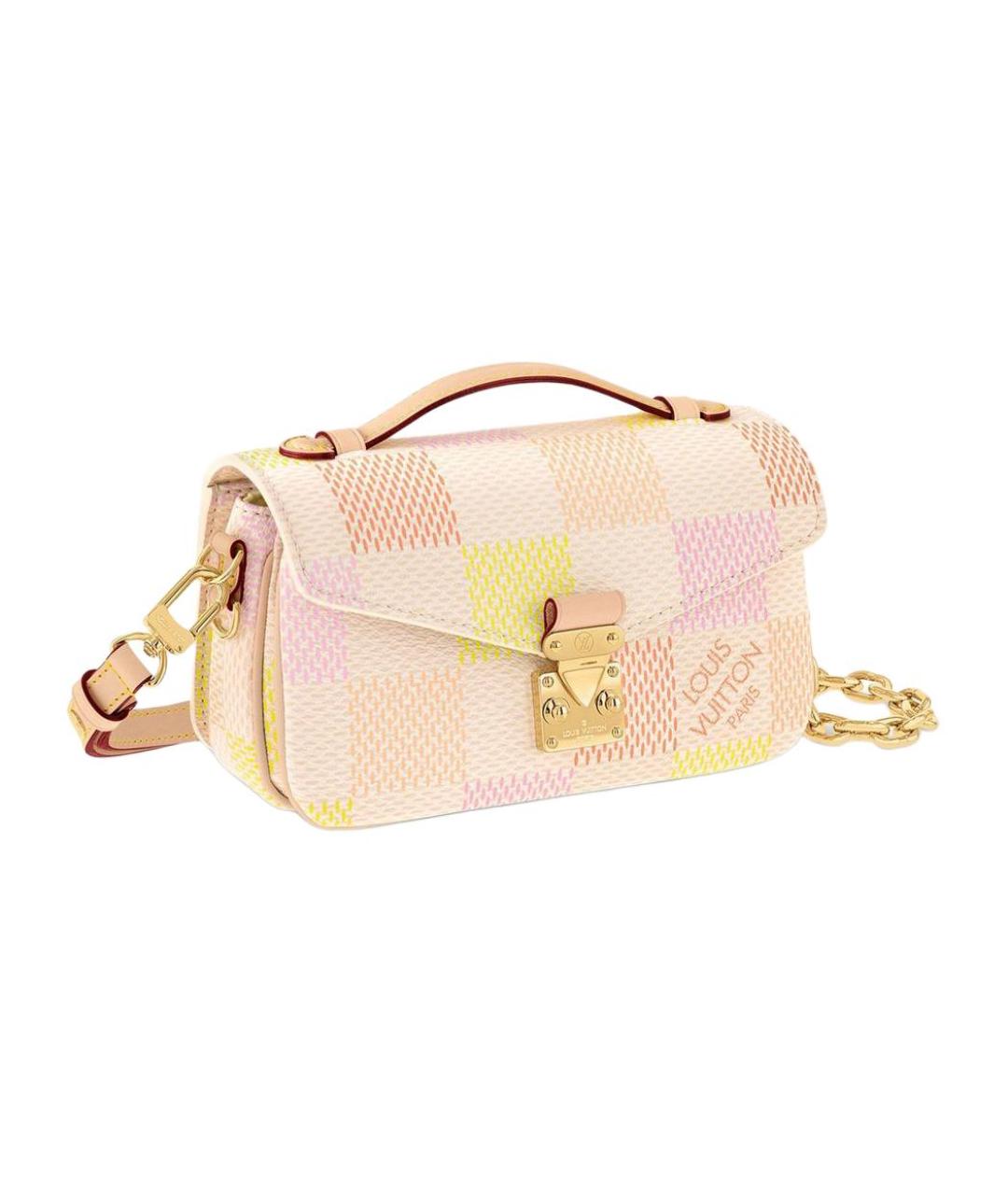 LOUIS VUITTON Розовая кожаная сумка через плечо, фото 2