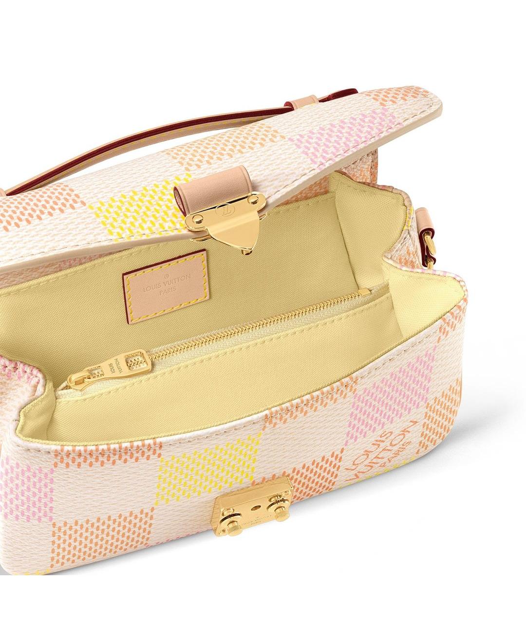 LOUIS VUITTON Розовая кожаная сумка через плечо, фото 5