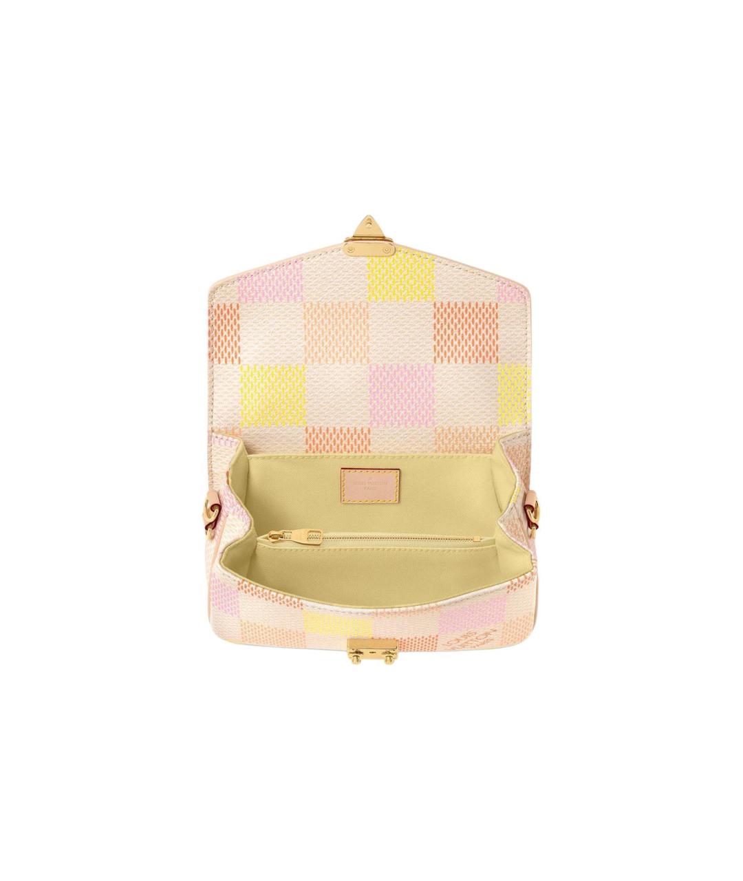 LOUIS VUITTON Розовая кожаная сумка через плечо, фото 4