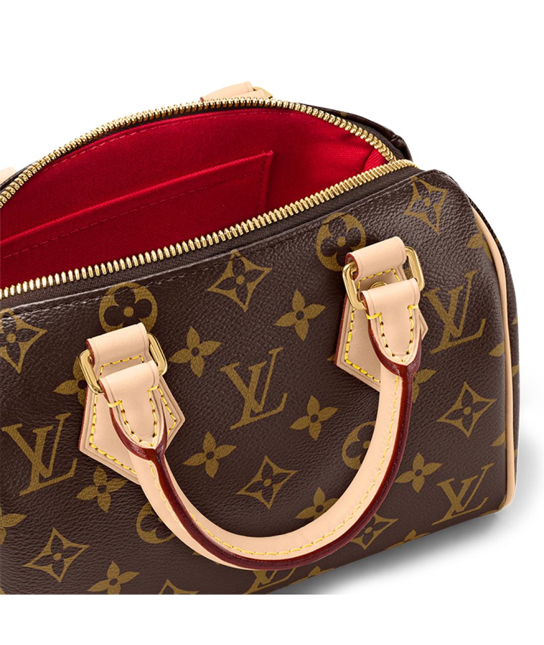 LOUIS VUITTON Коричневая сумка с короткими ручками, фото 7