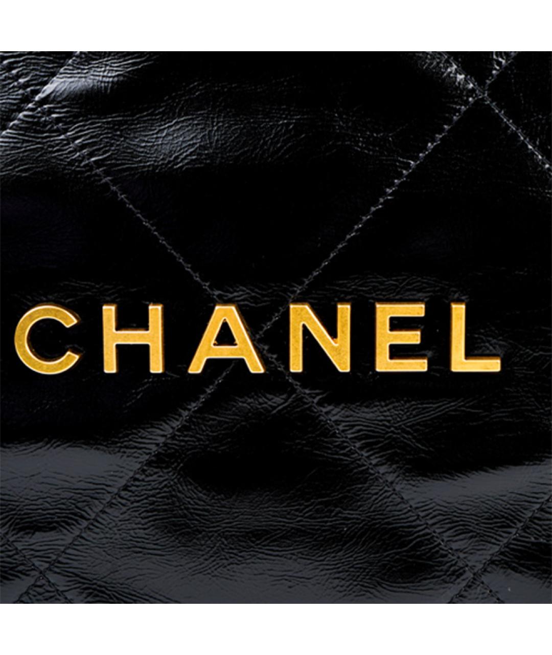 CHANEL Черная кожаная сумка через плечо, фото 5