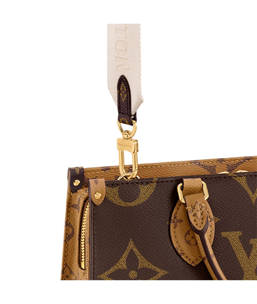LOUIS VUITTON Коричневая сумка с короткими ручками, фото 6