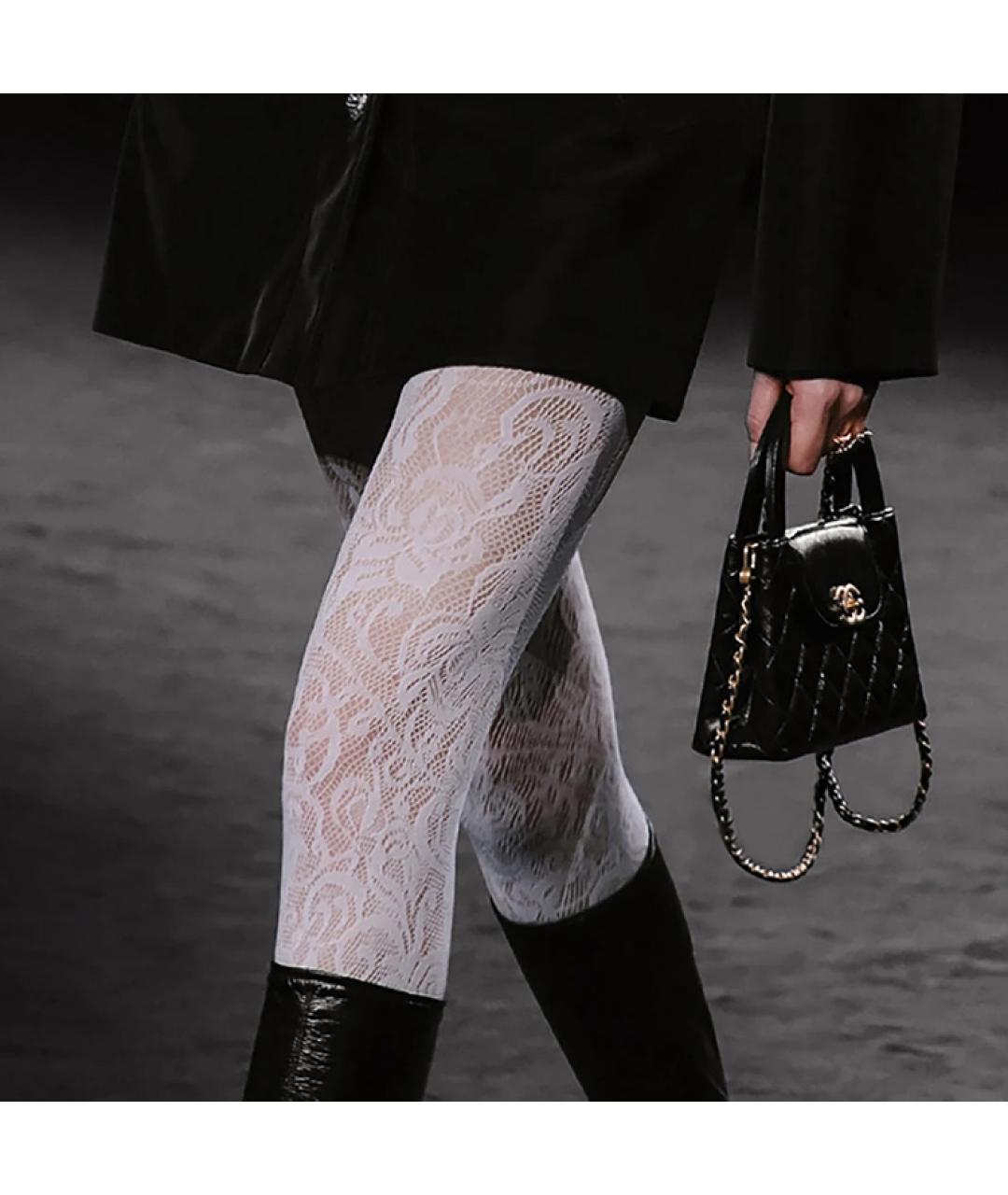 CHANEL Черная кожаная сумка через плечо, фото 4