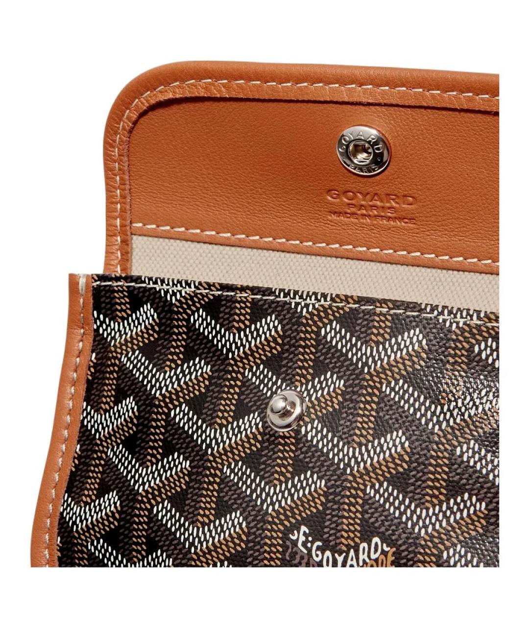 GOYARD Коричневая кожаная сумка через плечо, фото 6