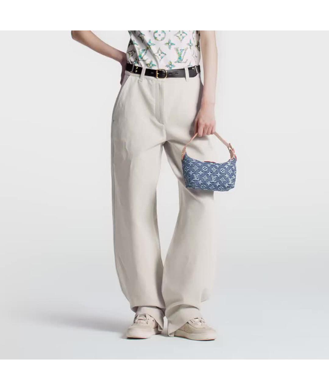 LOUIS VUITTON Голубая деним сумка через плечо, фото 8