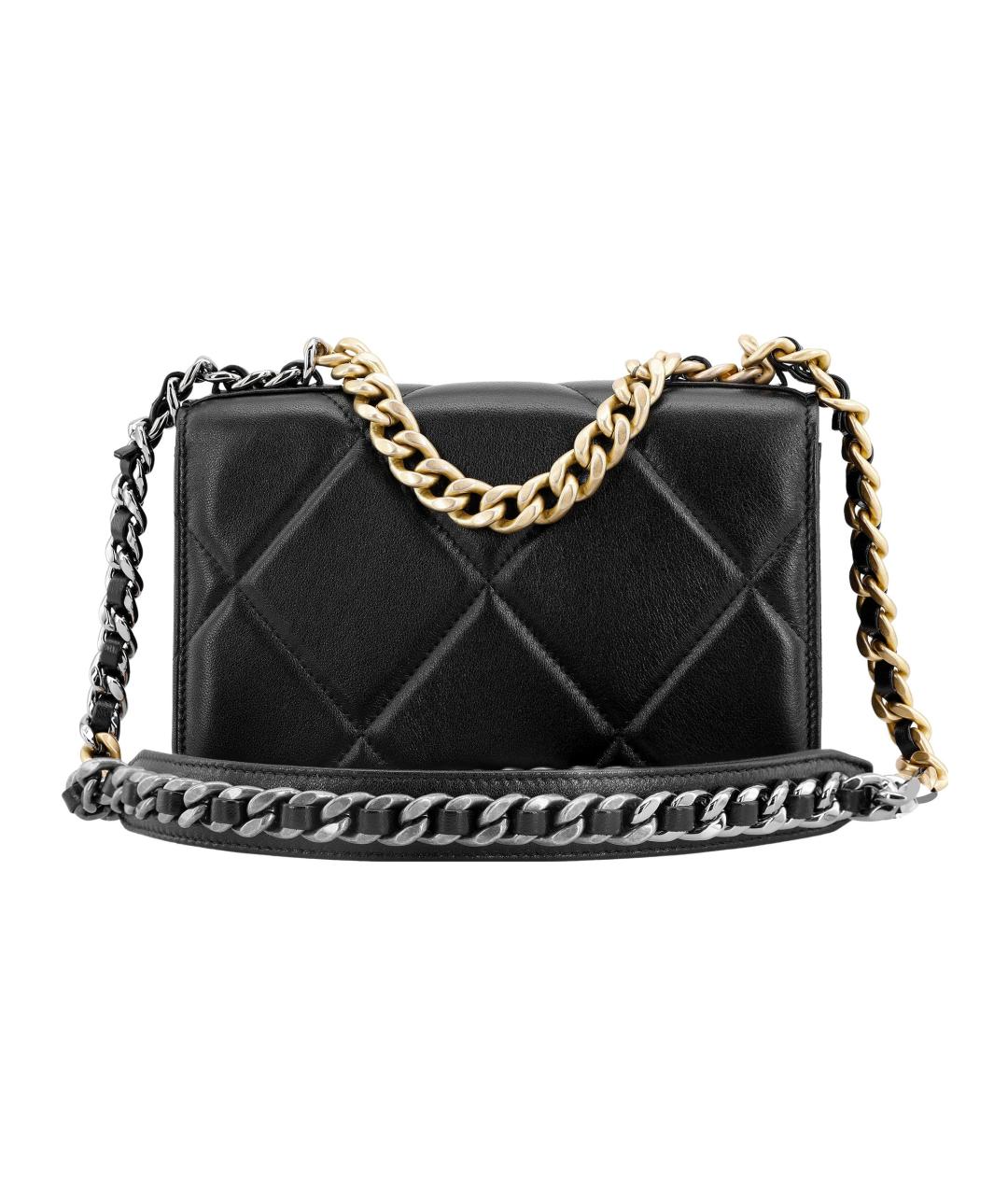 CHANEL Черная кожаная сумка через плечо, фото 3