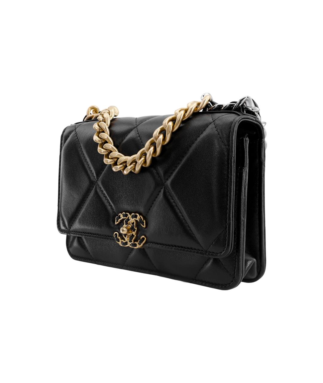 CHANEL Черная кожаная сумка через плечо, фото 2
