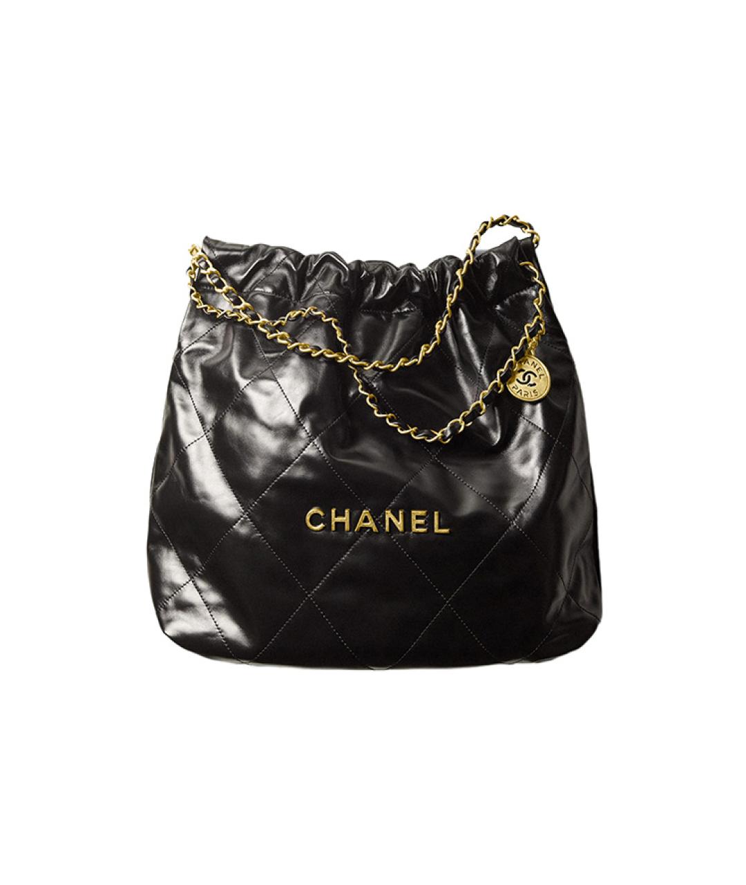 CHANEL Черная кожаная сумка через плечо, фото 1