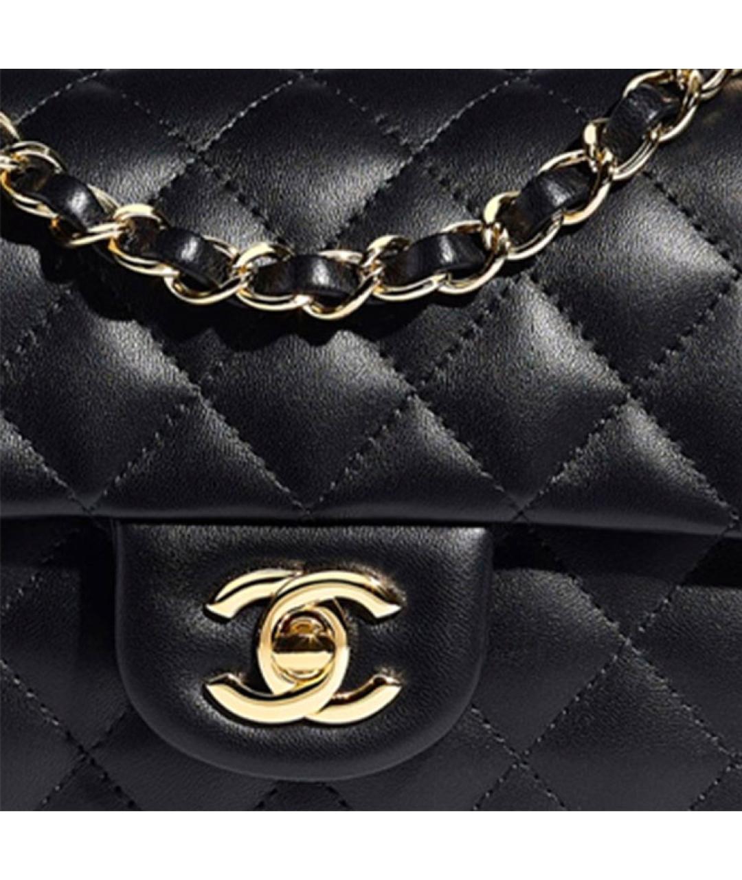 CHANEL Черная кожаная сумка через плечо, фото 4