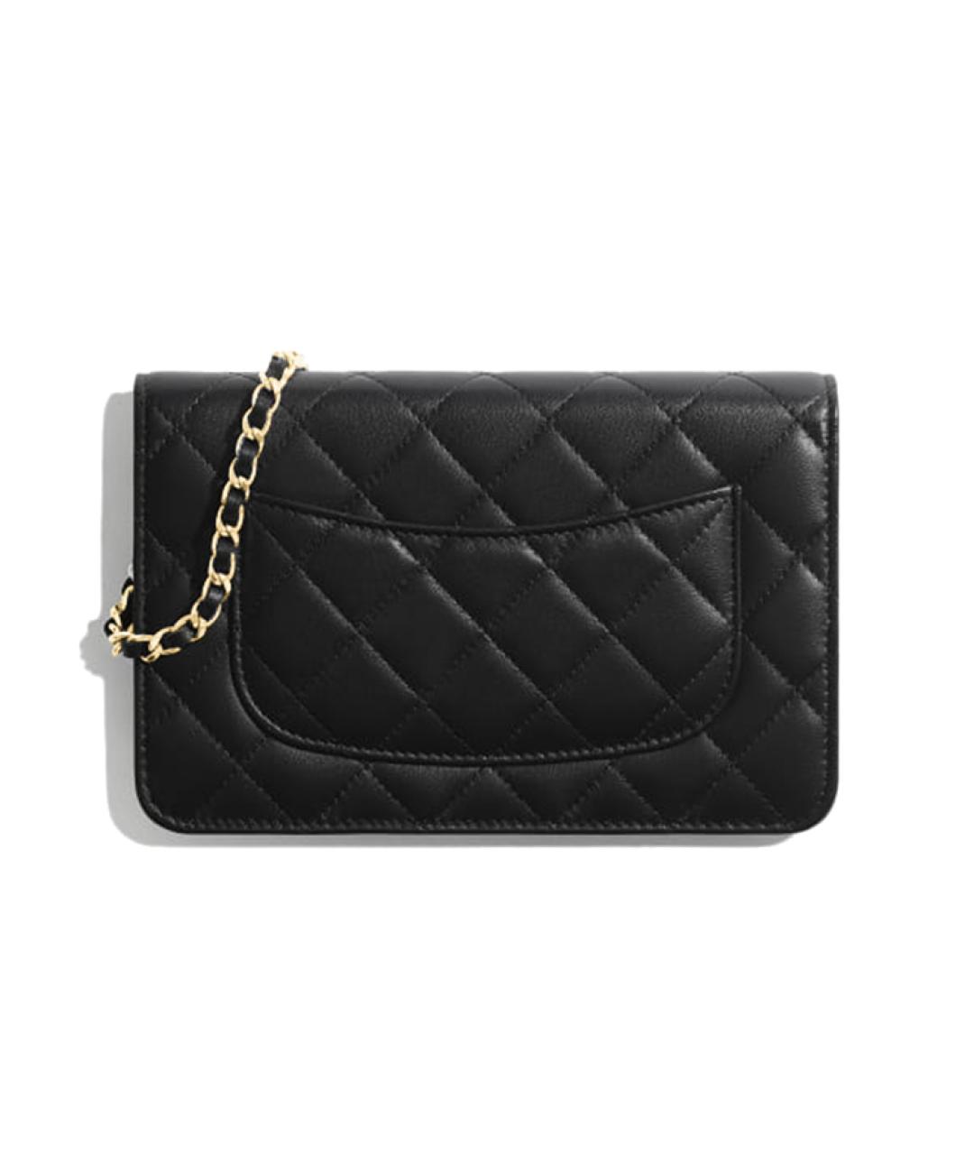 CHANEL Черная кожаная сумка через плечо, фото 2