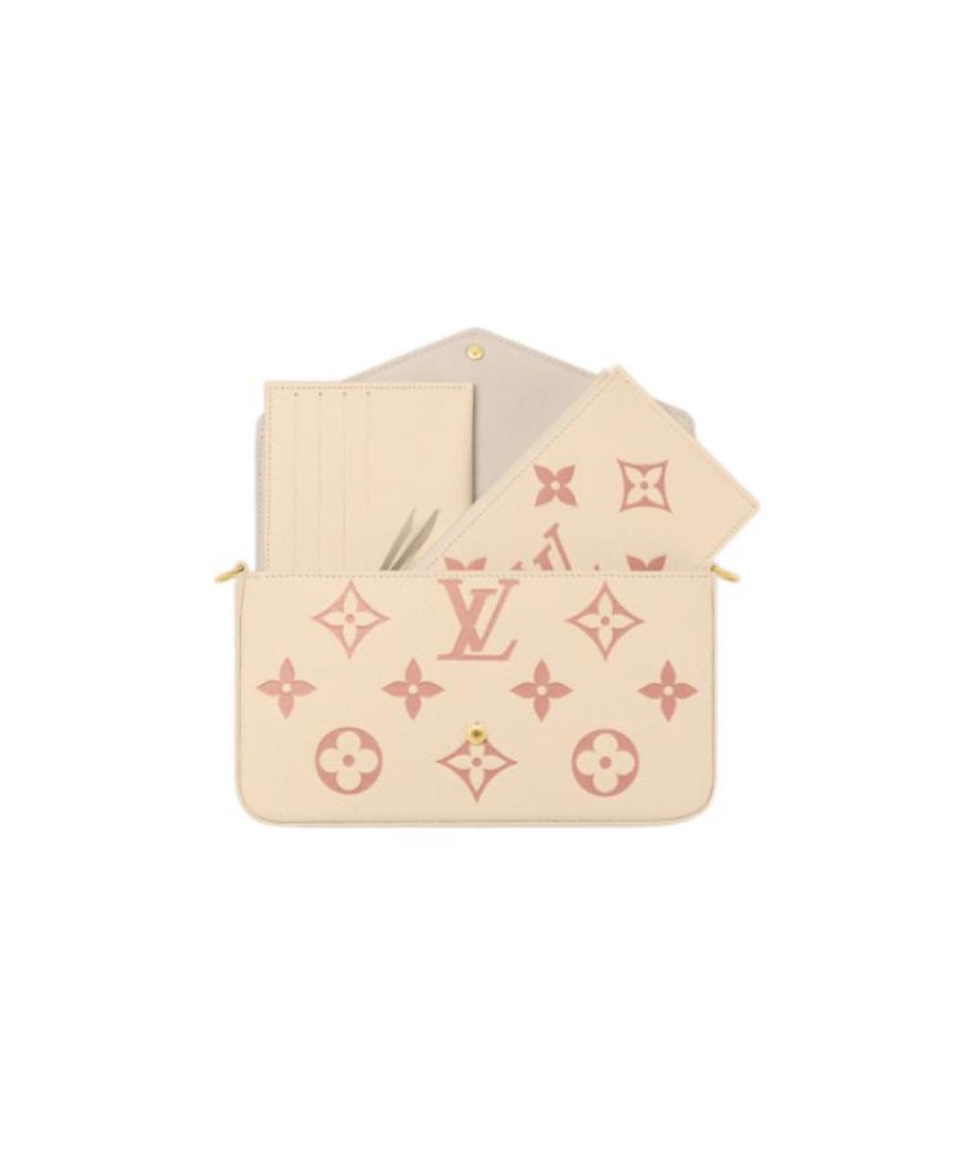 LOUIS VUITTON Бежевая сумка через плечо, фото 4