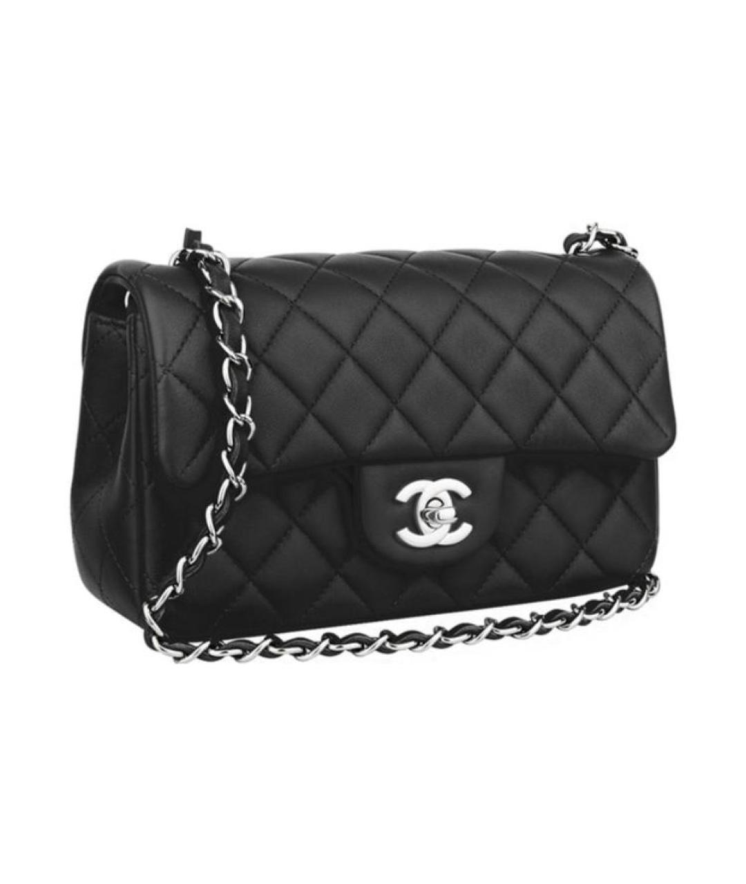 CHANEL Черная кожаная сумка через плечо, фото 3