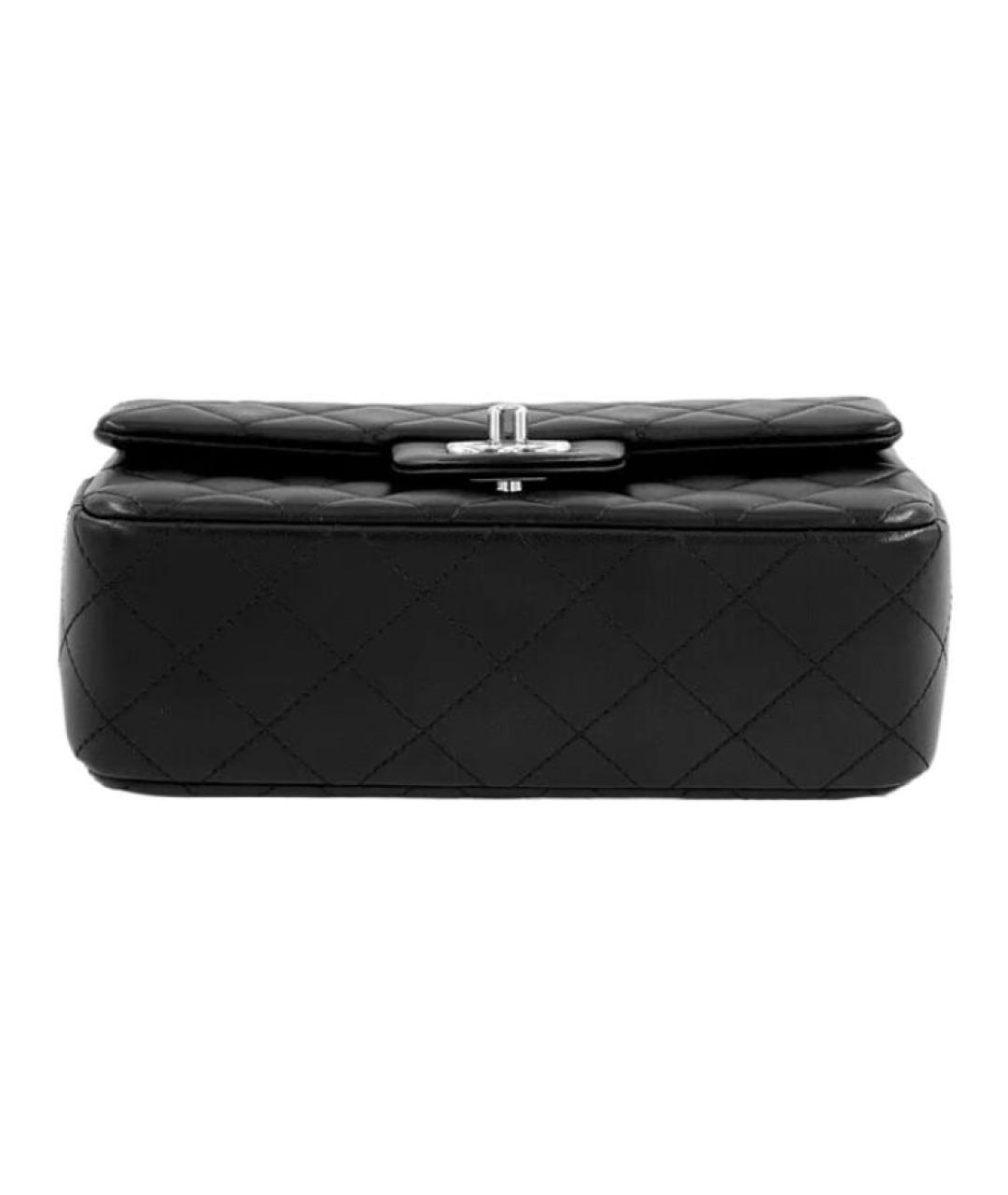 CHANEL Черная кожаная сумка через плечо, фото 5