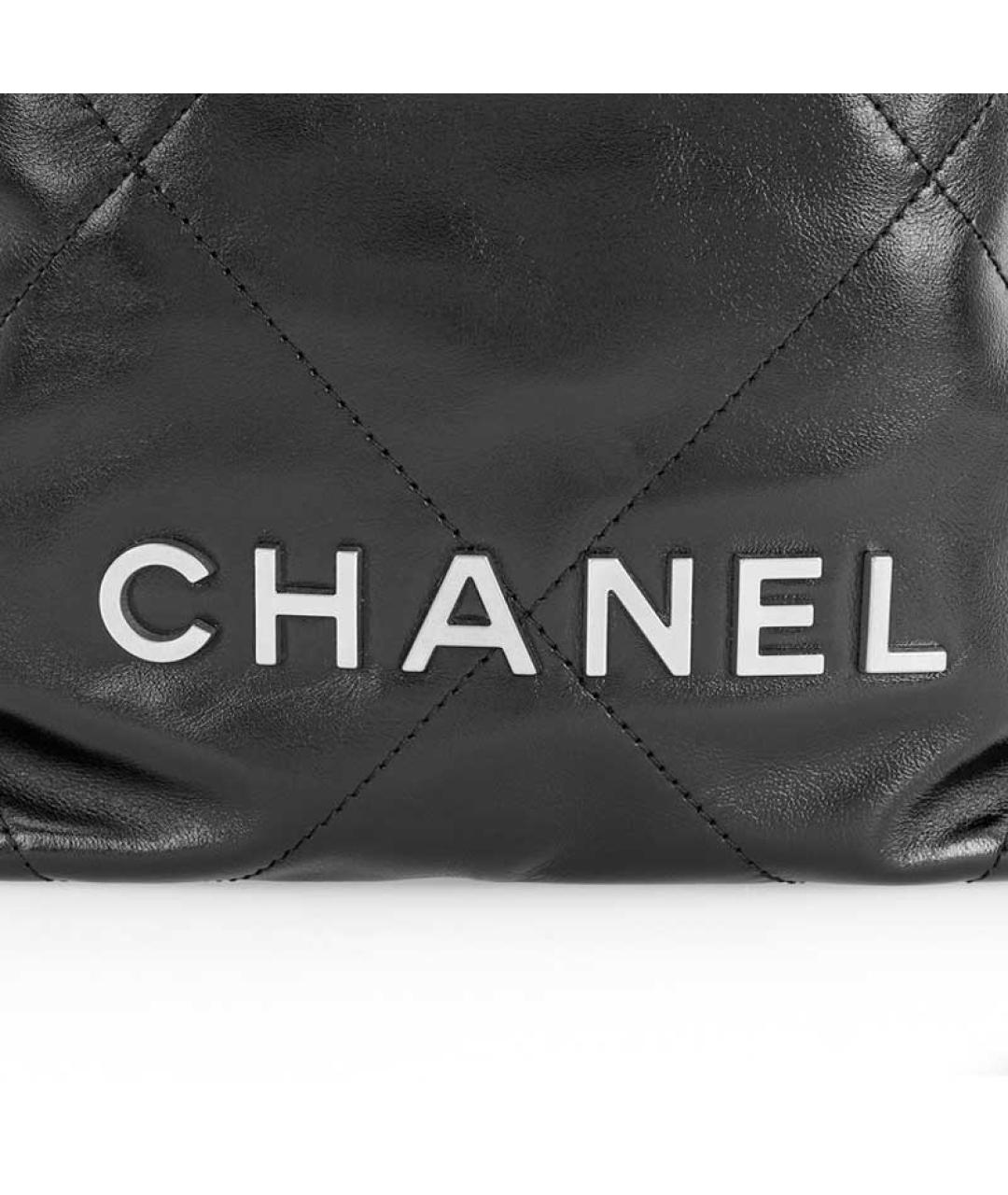 CHANEL Черная кожаная сумка через плечо, фото 2