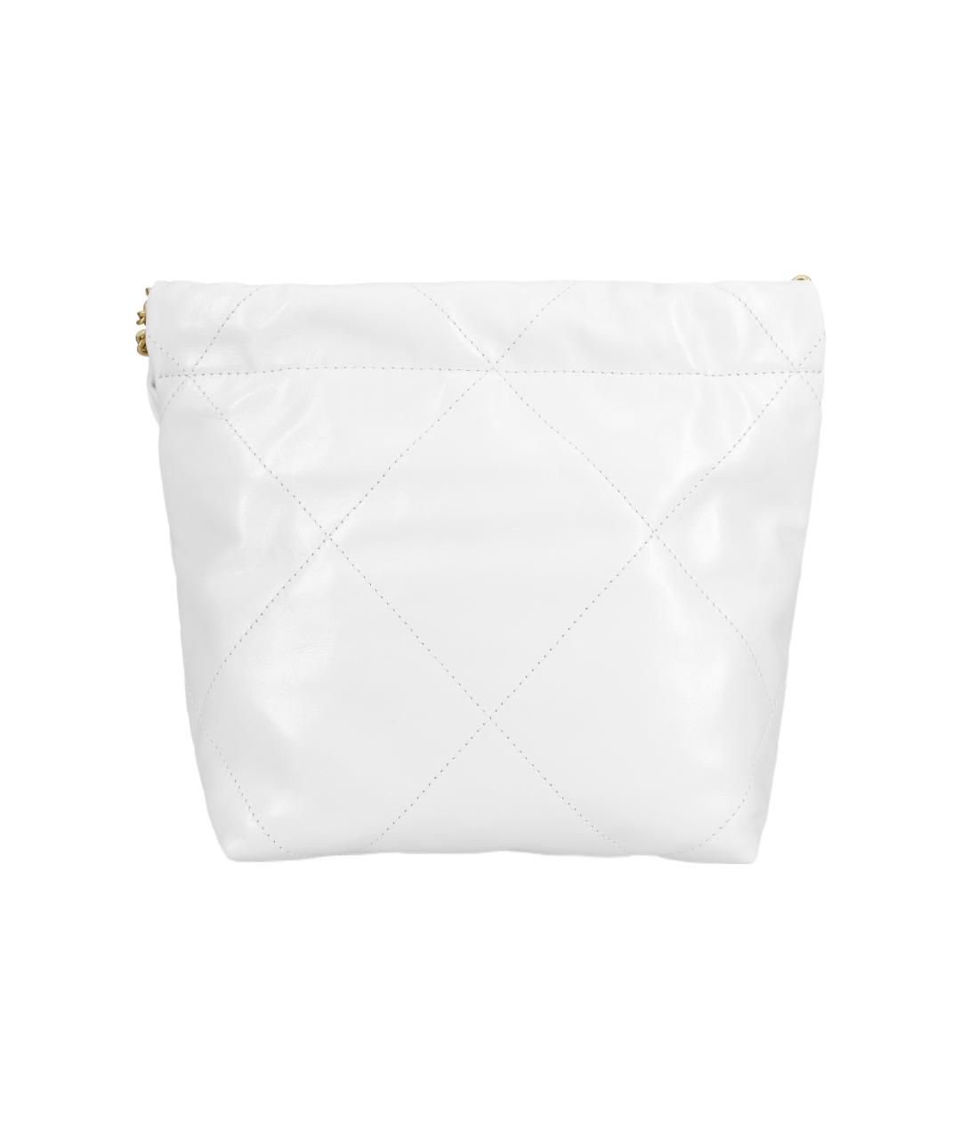 CHANEL Белая кожаная сумка через плечо, фото 3