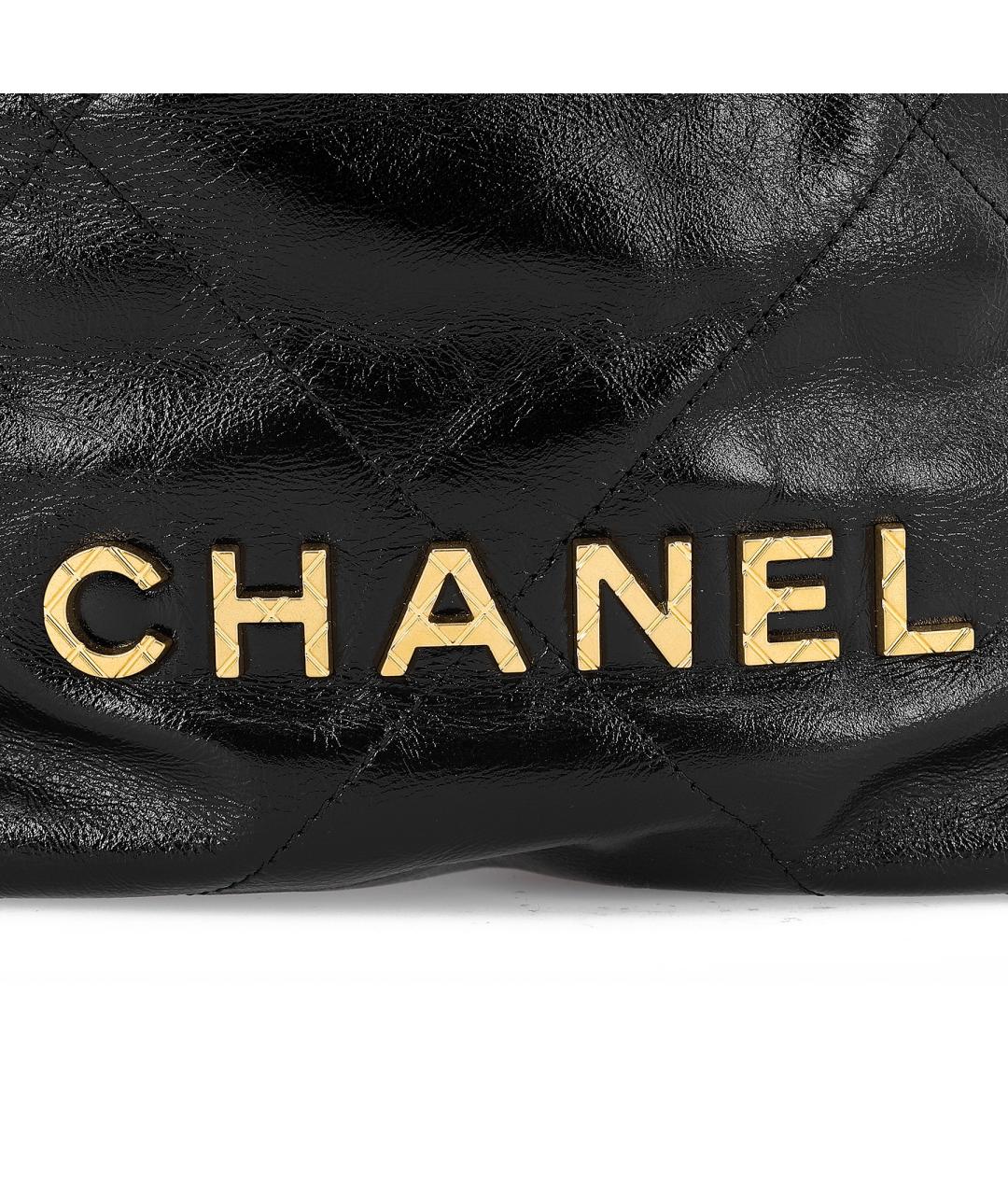 CHANEL Черная кожаная сумка через плечо, фото 2