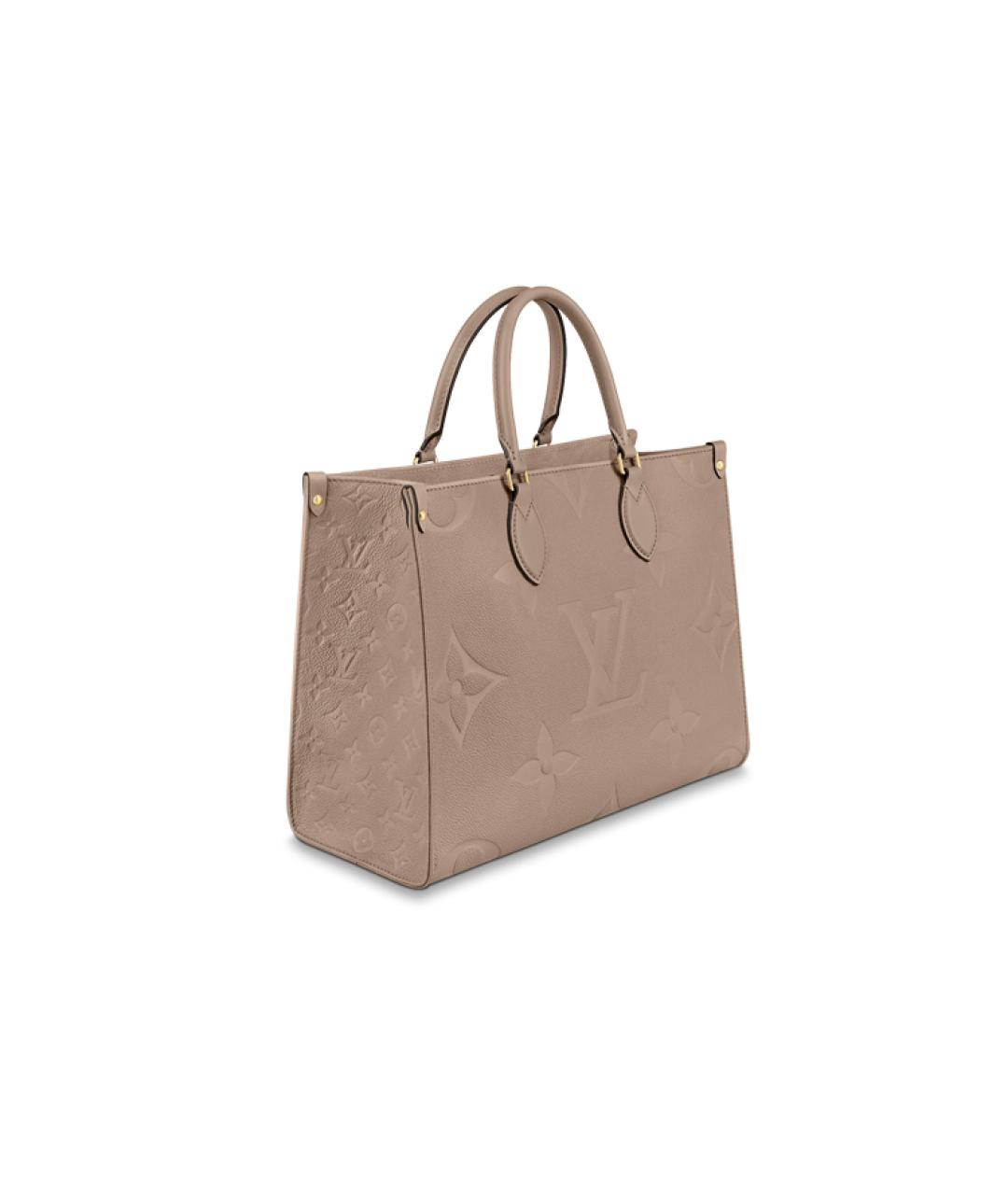 LOUIS VUITTON Бежевая бархатная сумка тоут, фото 2