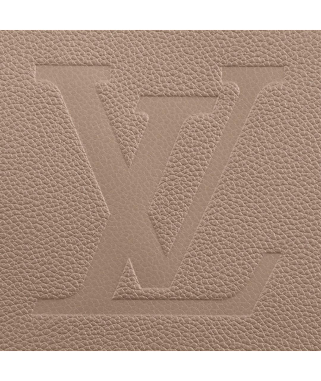LOUIS VUITTON Бежевая бархатная сумка тоут, фото 5
