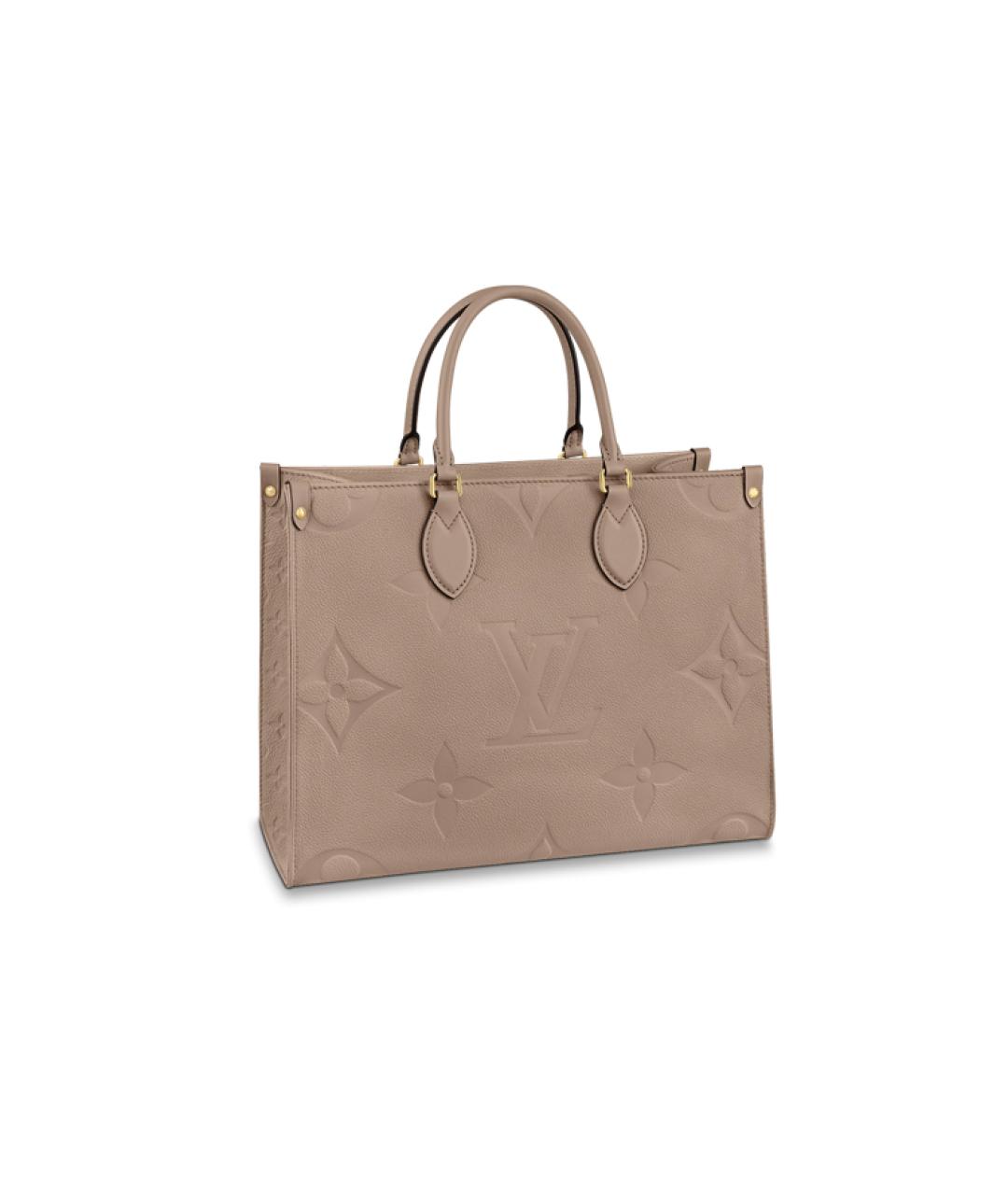 LOUIS VUITTON Бежевая бархатная сумка тоут, фото 1