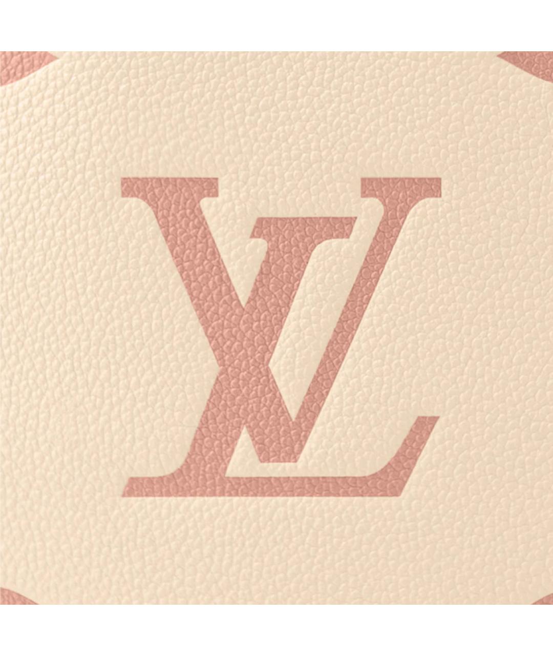 LOUIS VUITTON Бежевая кожаная сумка через плечо, фото 5
