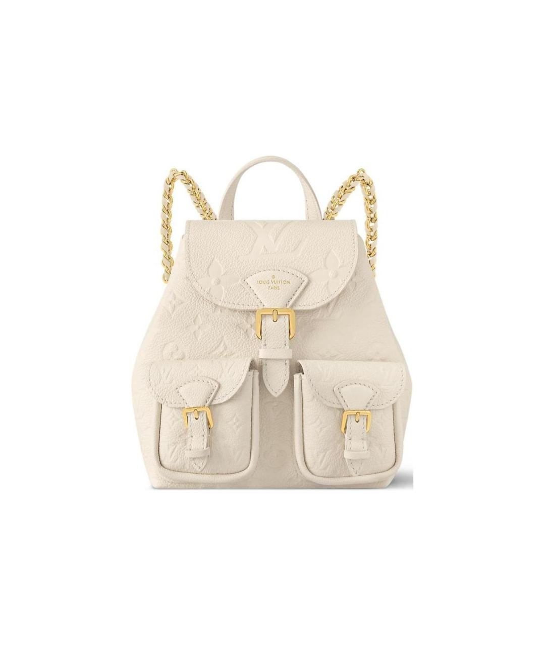 LOUIS VUITTON Белый кожаный рюкзак, фото 1