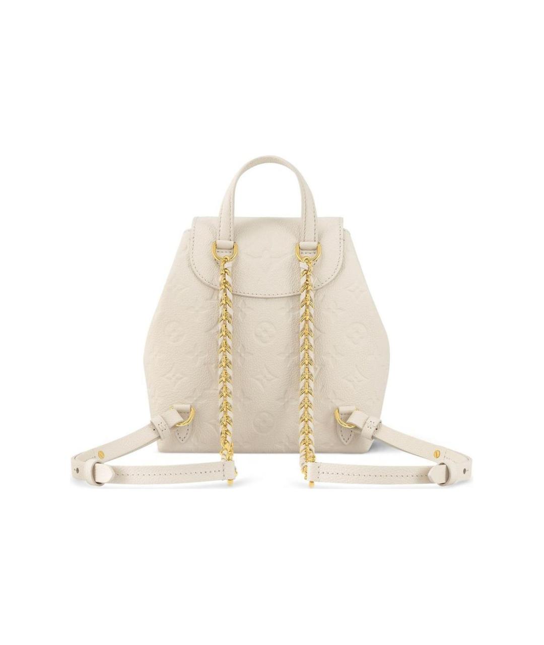 LOUIS VUITTON Белый кожаный рюкзак, фото 3