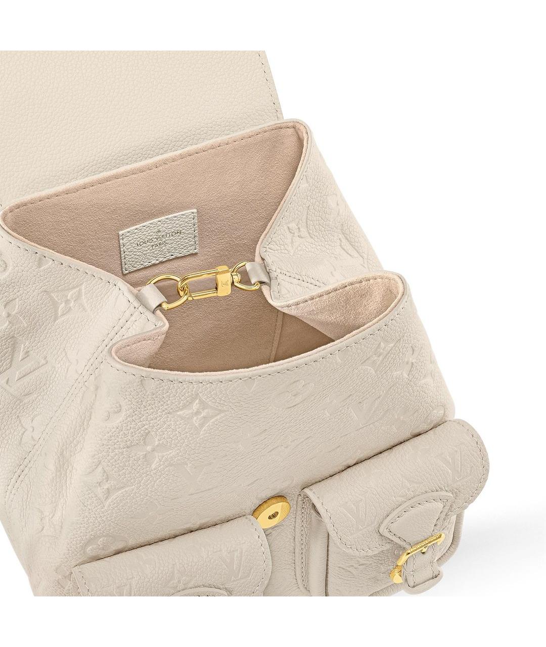 LOUIS VUITTON Белый кожаный рюкзак, фото 5