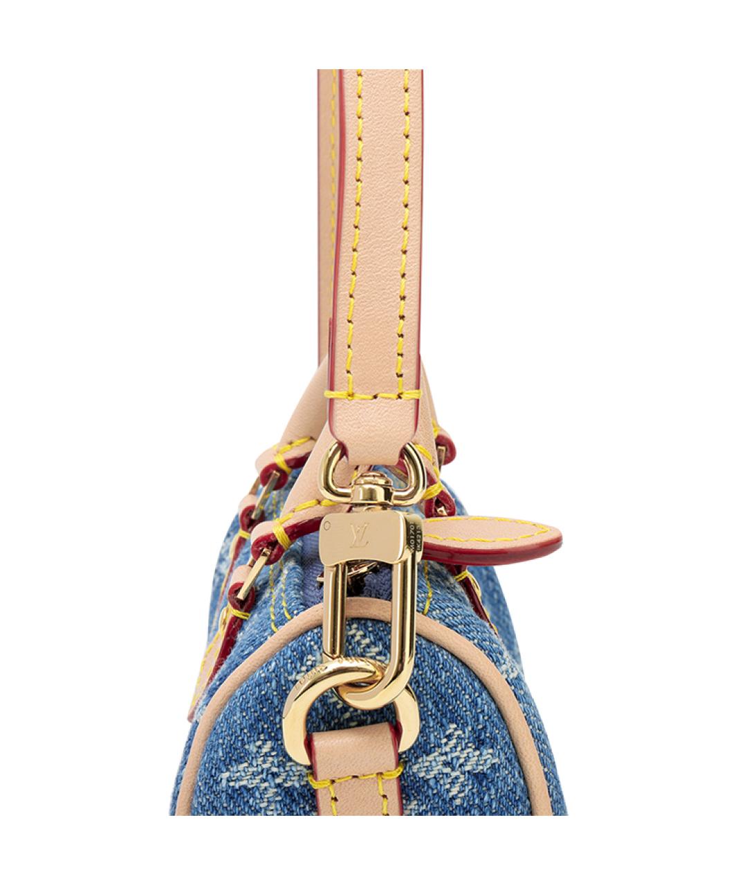 LOUIS VUITTON Синяя деним сумка через плечо, фото 5