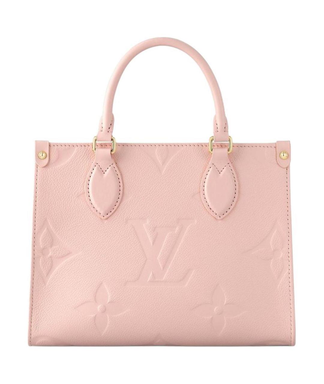 LOUIS VUITTON Розовая кожаная сумка тоут, фото 1