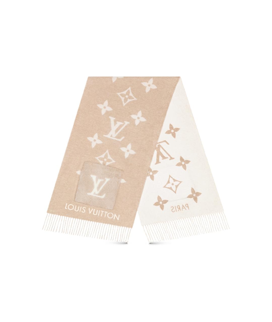 LOUIS VUITTON Бежевый шарф, фото 1