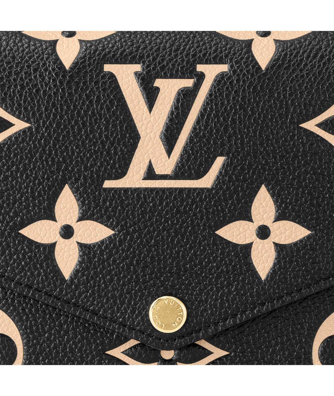LOUIS VUITTON Черная кожаная сумка через плечо, фото 4