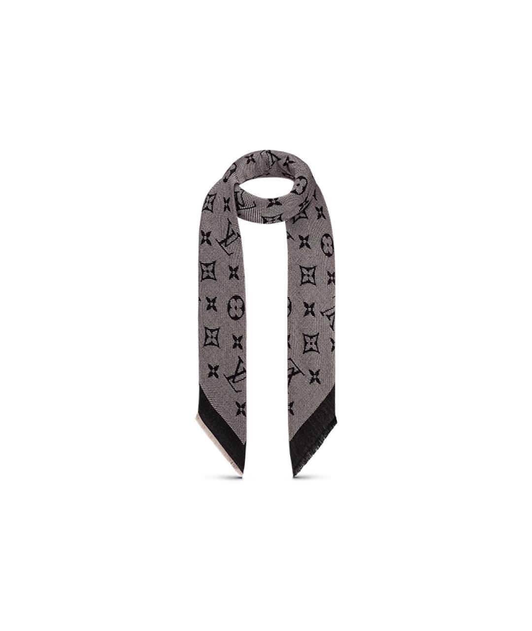 LOUIS VUITTON Черный платок, фото 2