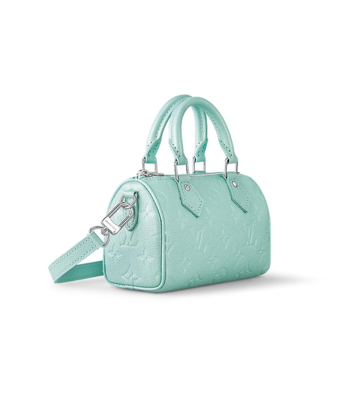 LOUIS VUITTON Бирюзовая кожаная сумка через плечо, фото 2