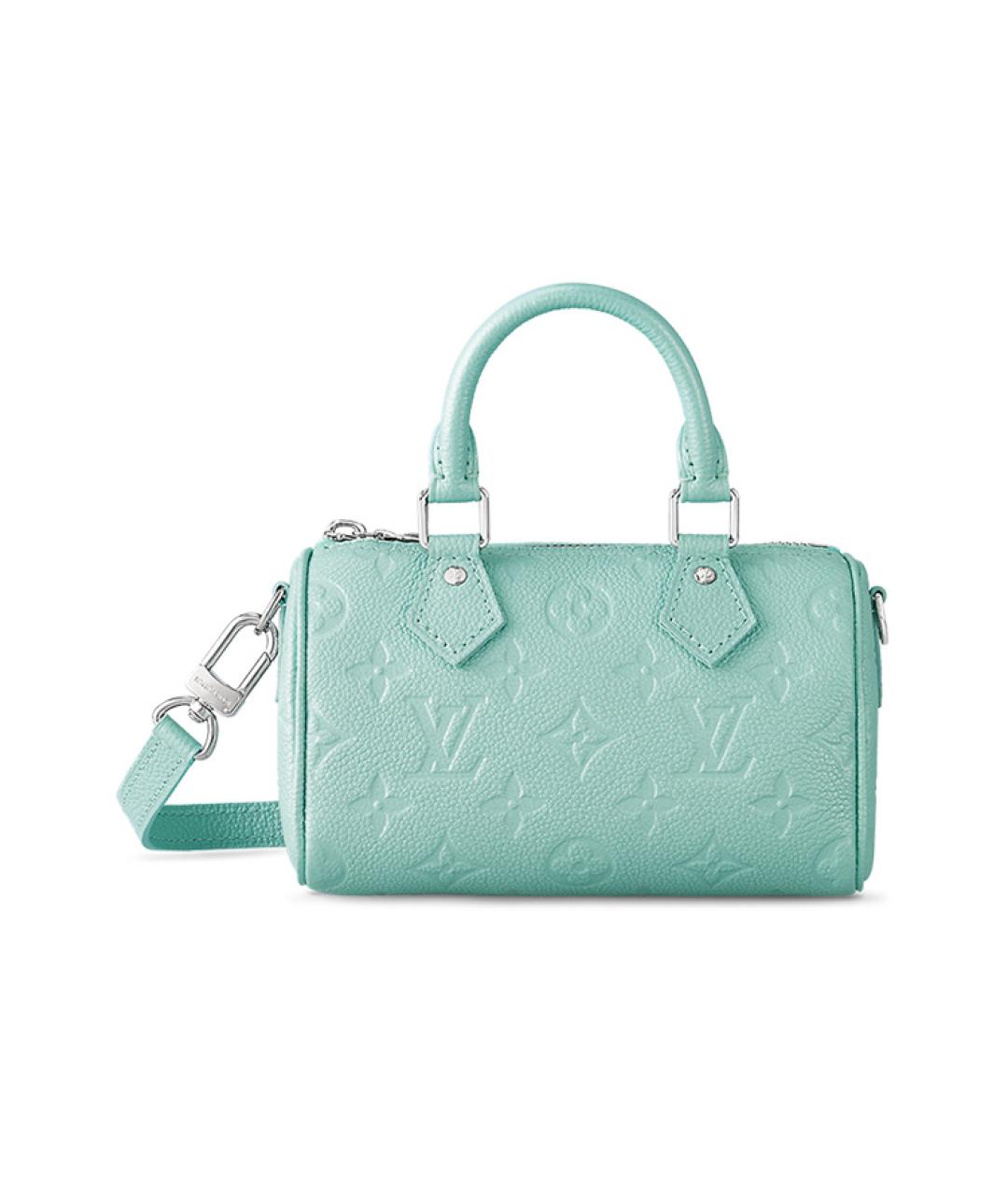 LOUIS VUITTON Бирюзовая кожаная сумка через плечо, фото 1