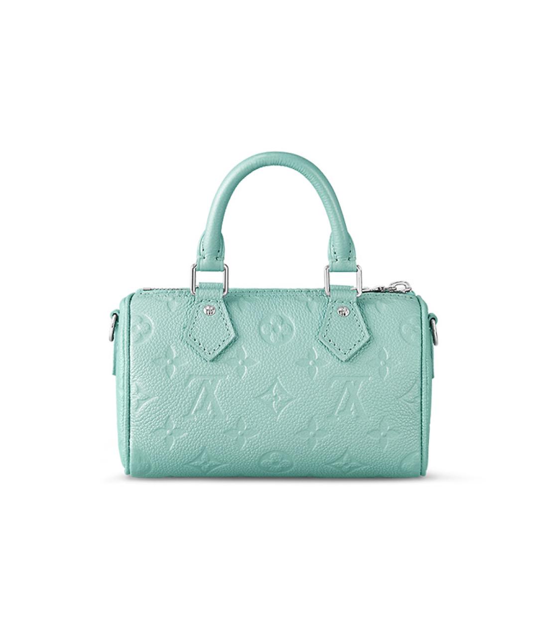 LOUIS VUITTON Бирюзовая кожаная сумка через плечо, фото 3