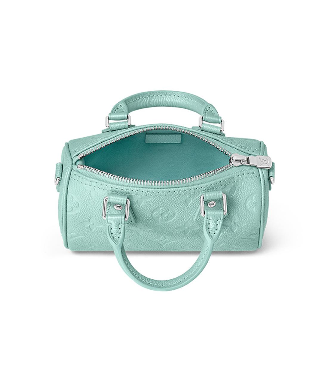 LOUIS VUITTON Бирюзовая кожаная сумка через плечо, фото 4