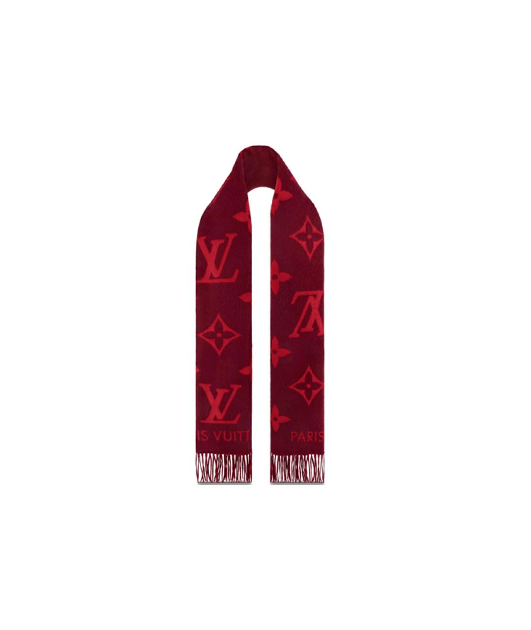 LOUIS VUITTON Красный шарф, фото 2