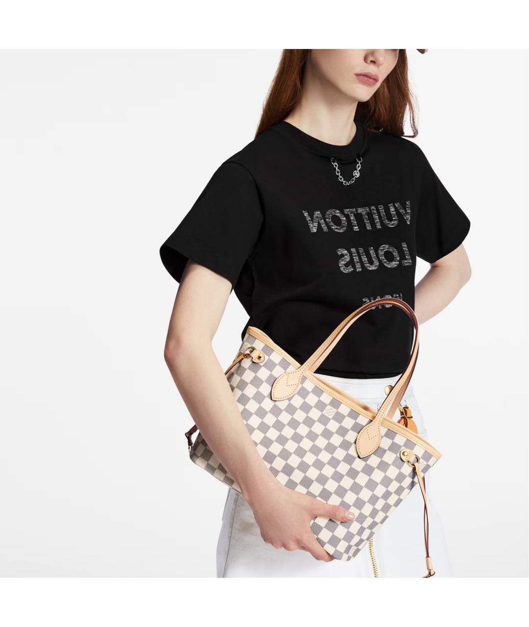 LOUIS VUITTON Белая сумка тоут, фото 6