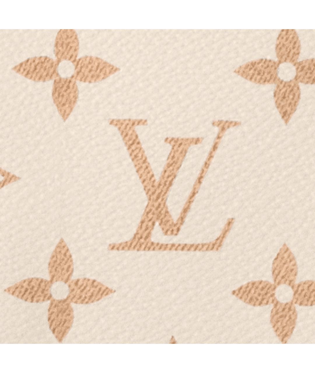 LOUIS VUITTON Бежевая кожаная дорожная/спортивная сумка, фото 5