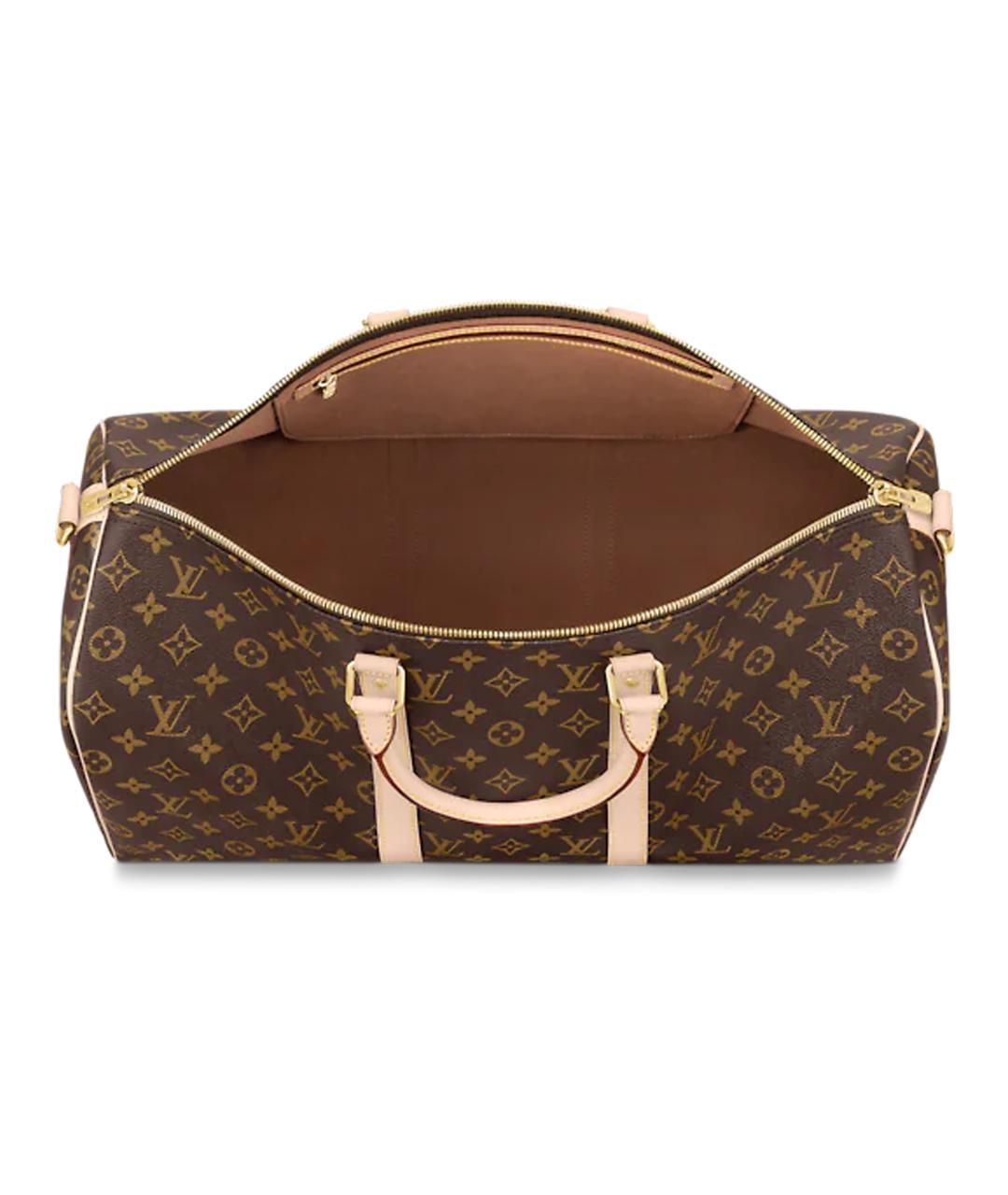 LOUIS VUITTON Коричневая дорожная/спортивная сумка, фото 7
